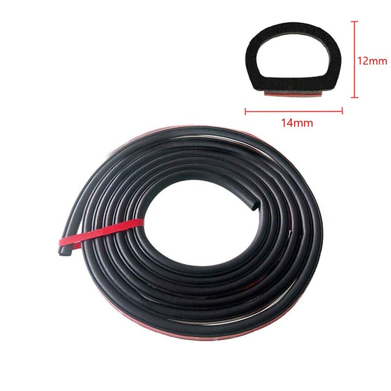 ESUPPORT 315" 8Meter Big D Car Motor Auto Door Rubber Seal Strip Weatherstrip Seals Hollow - Image 2